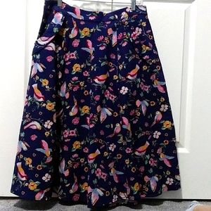 Collectif bird skirt
